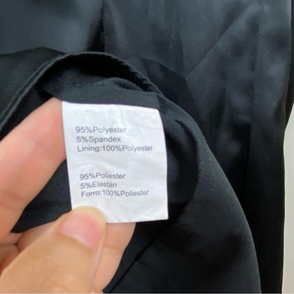 Prabal Gurung Black Satin Ruffle‎ Midi V-Neck Dress Silky Size 4 Luxury Event - Picture 12 of 14